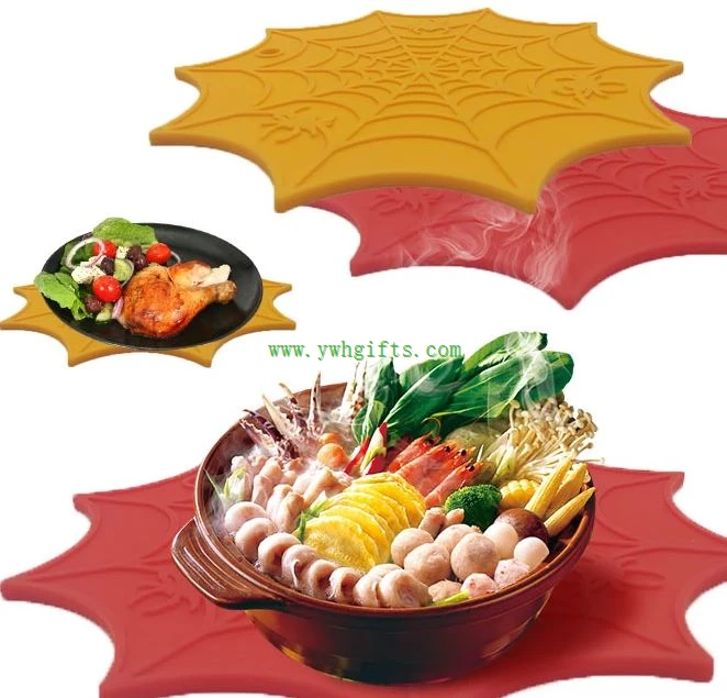 Cup Mats Hot Pot Pads Halloween Silicone Coaster