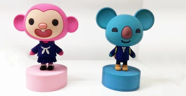 3d cartoon soft pvc key chains