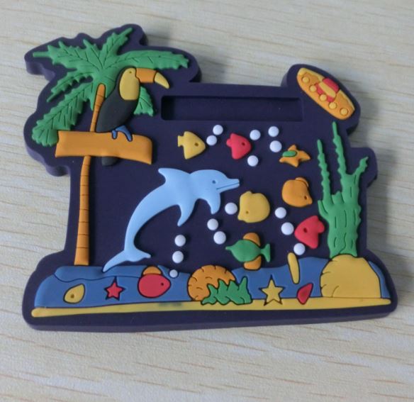3D silicone refrigerator magnet