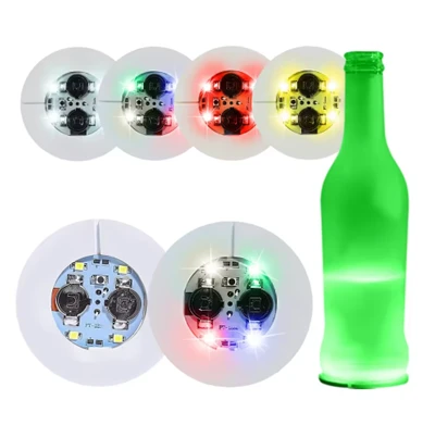 Sottobicchiere a LED Sottobicchieri luminosi per bevande Adesivo a LED