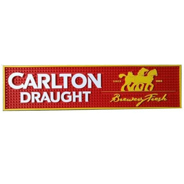 Red Stripe Bar Runner PVC Rubber Spill Mat