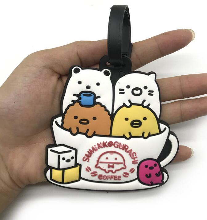 Anime Style Silicone Luggage Tag Check-in Card