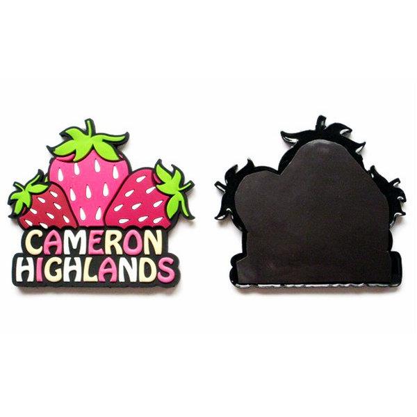 Custom 2D Strawberry Soft PVC Rubber Fridge Magnets
