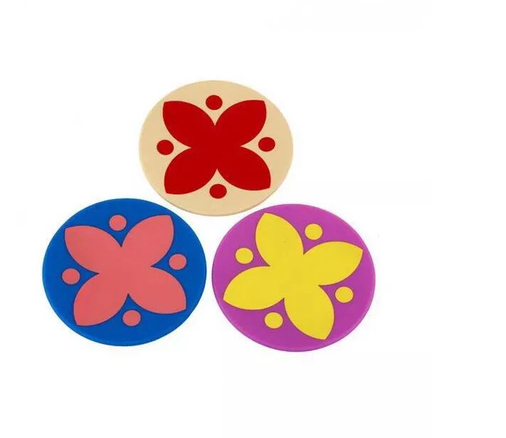 Promotional Silicone Rubber Drink Coaster 3d Custom Rubber Cup Mat