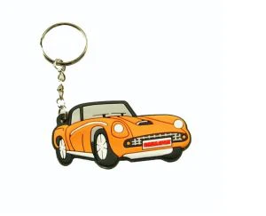Prodotto promozionale silicone gomma auto 3D pvc portachiavi