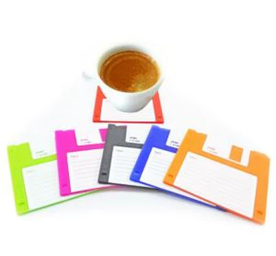 Sottobicchieri floppy in silicone retro Sottobicchieri a disco