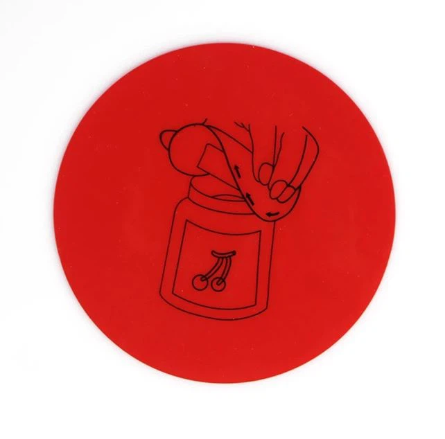 9.5CM Round Shape Insulation Silicone Cup Coaster Mat