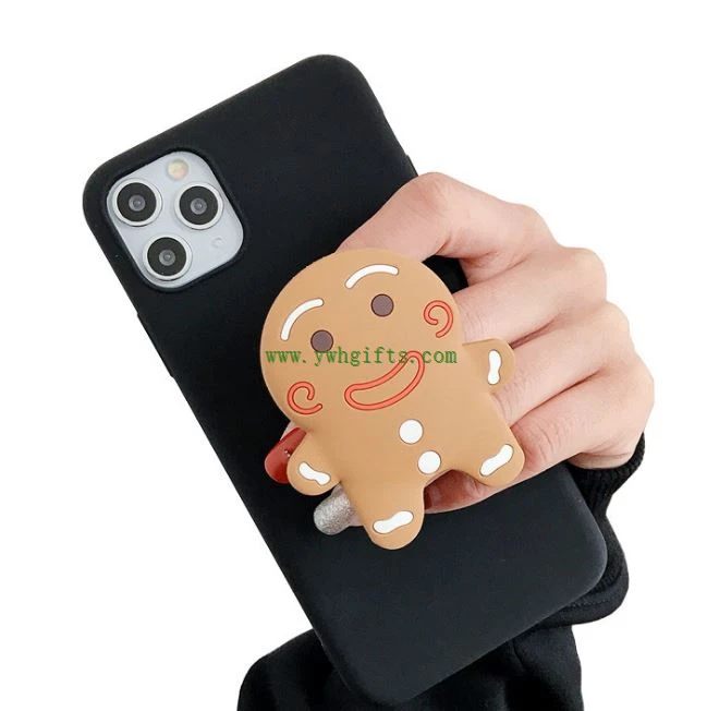 Mobile Phone Accessories Silicone PVC Cute Cartoon Mobile Holder Phone Socket