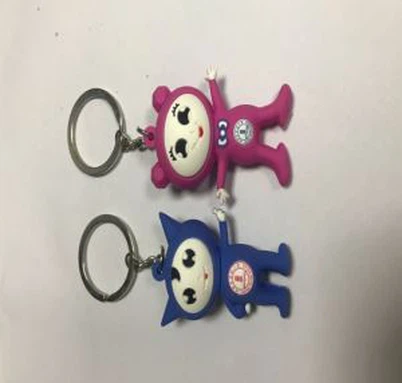 Portachiavi portachiavi in PVC morbido 2D o 3D