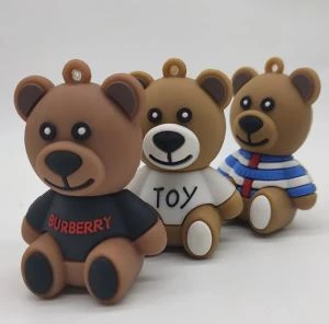 Portachiavi in pvc souvenir orso 3D per la partita