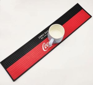 Tappetini per runner di servizio con tappetino da bancone in pvc con logo 3D