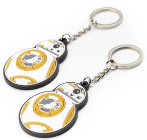 Portachiavi portachiavi in ​​gomma morbida a forma di 3D in PVC