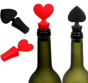 Tappo di bottiglia in silicone con tappo di bottiglia di vino in silicone per uso alimentare