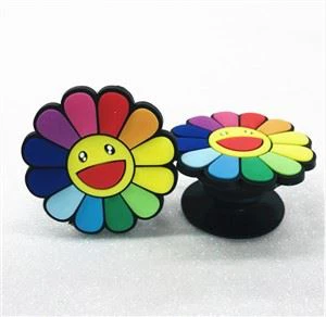 Presa per telefono con presa per dita 3d in PVC morbido in silicone per cartoni animati