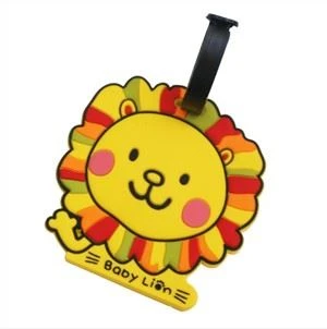 Cartoon Pubblicità Regalo Gomma Bagaglio Tag Silicone Travel Bag Tag