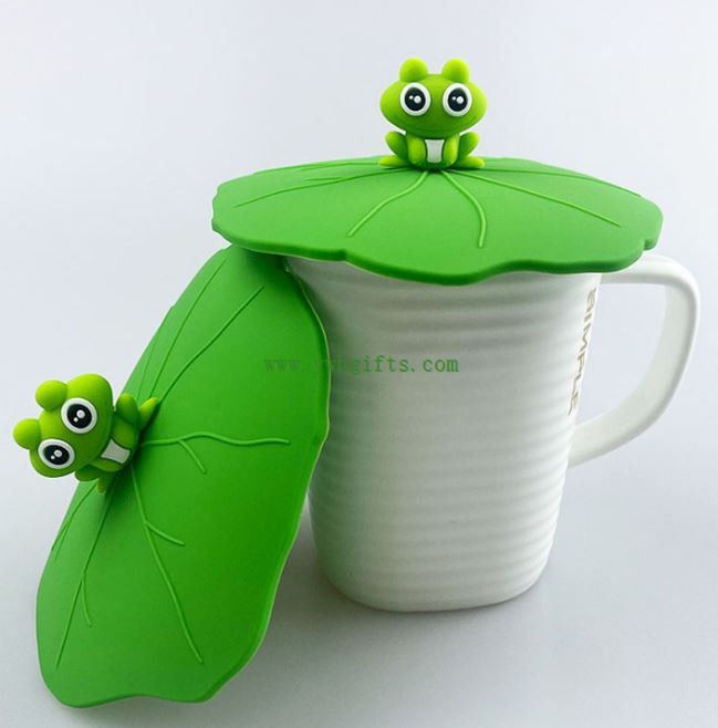 New Cartoon Silicone Cup Cover Coffee Cup Dust-proof Lids