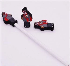 Tappi per penna in gomma morbida in PVC 2D con topper per matita personalizzata 3D