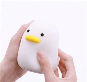Duck Silicone Night Tapping Lampada LED Luce notturna per bambini
