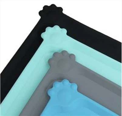Tappetino per l'alimentazione del tappetino per gatti in silicone quadrato antiaderente Multi-use